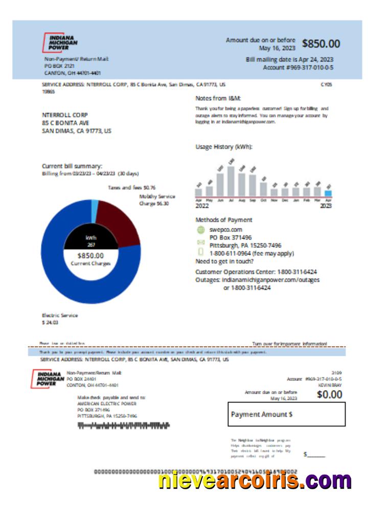 Indiana electricity utility business bill